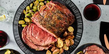 Smoked Herb Rib Roast